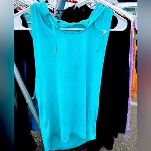 Gymshark aqua backless tank top